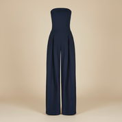 Rosalie Kensington | Women’s Strapless Wide-Leg Jumpsuit – Structured Bodice with Elegant Flowing Silhouette